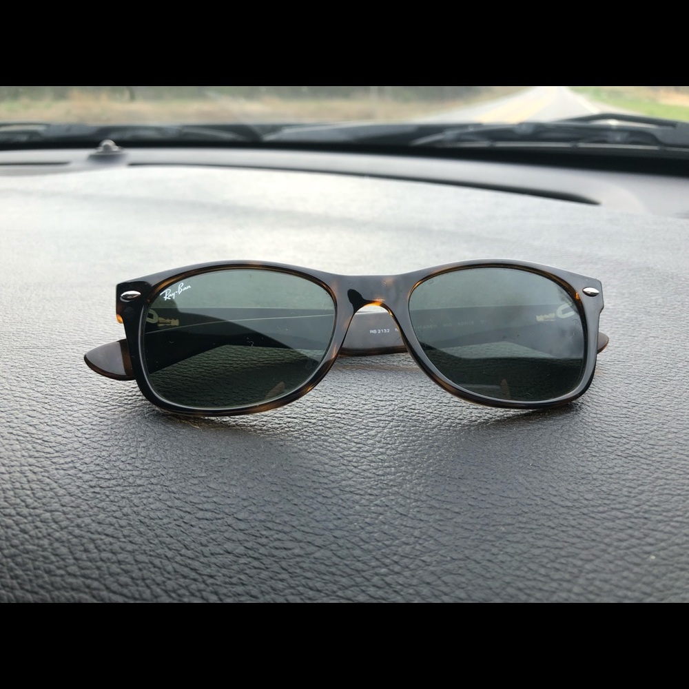 Ray Ban New wayfarer tortoise blue/green gradient